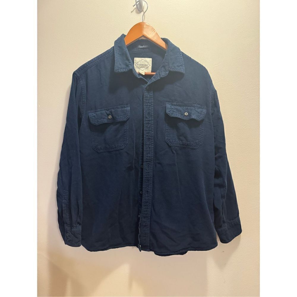 St. John’s Bay | Tops & Shirts | Men’s Blue Flannel Button Up Shirt Size Large